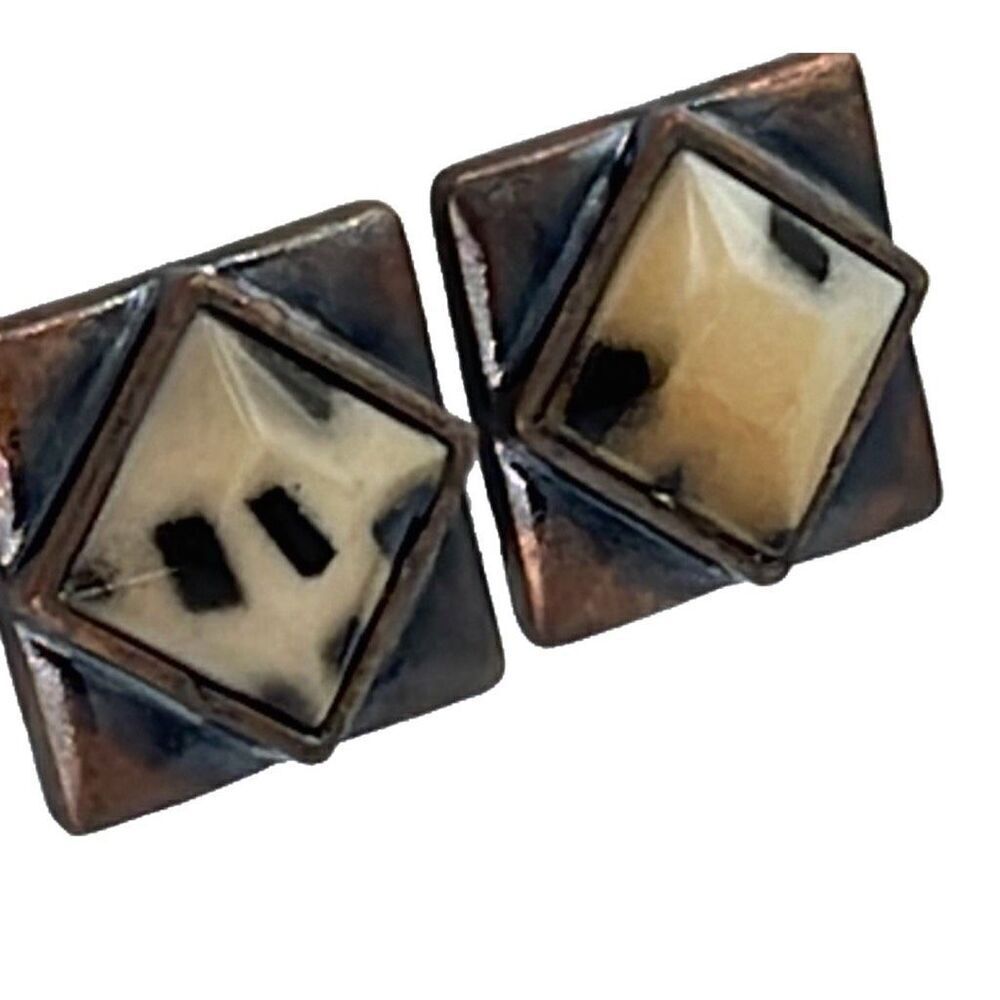 Vintage Art Deco styled  clip earrings